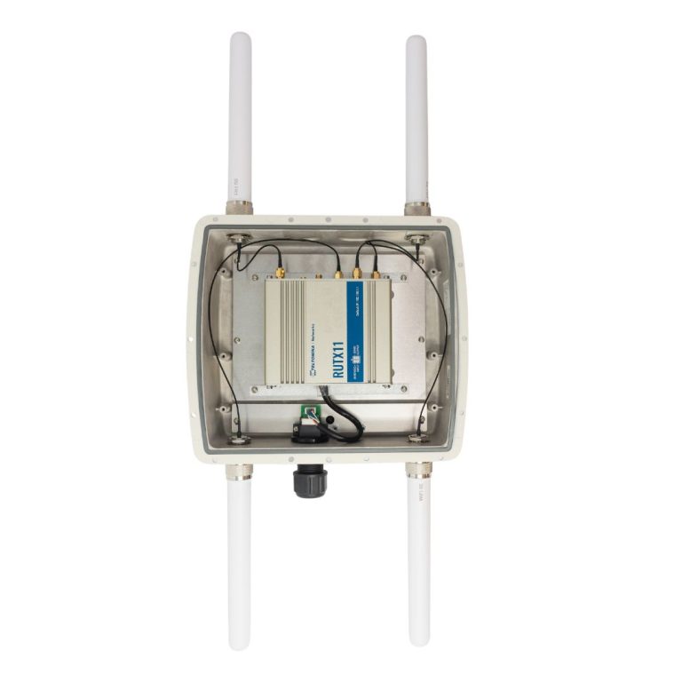 Teltonika RUTX11 outdoor router enclosure - die cast aluminium